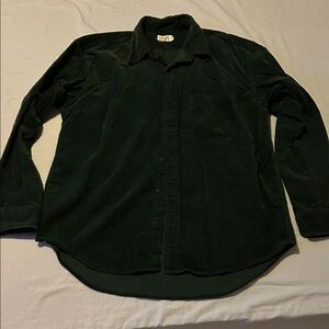 Men's dark green Corduroy shirt